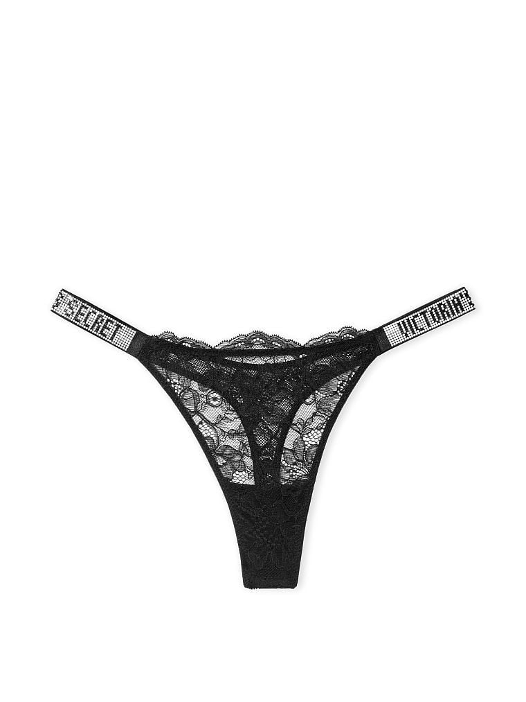 String En Dentelle À Lanières Brillantes